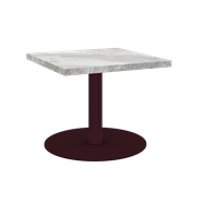 Burgundy Halo Side Table